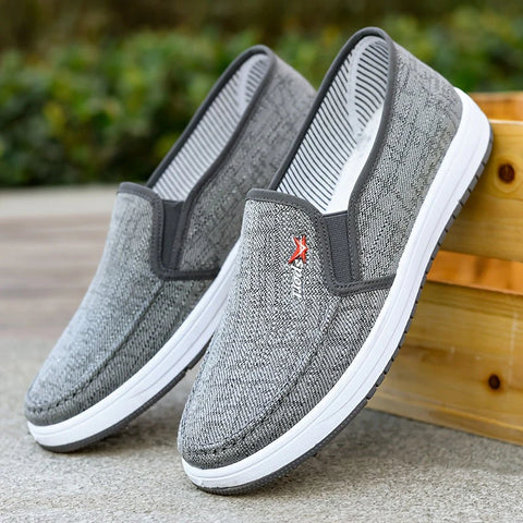 Enzo - Herren Slip On Segeltuchschuhe