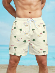 Evans - Strandshorts mit Palmenmuster
