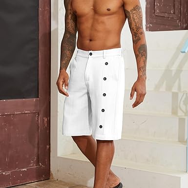 Alastair - Herren-Shorts aus Baumwolle und Leinen