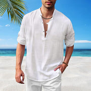 Trevelyan - Lässig Blend Henley Hemd für Herren