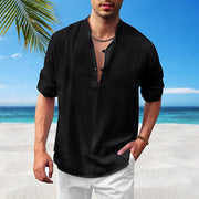 Trevelyan - Lässig Blend Henley Hemd für Herren