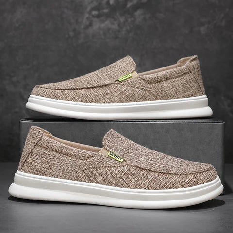 Nicholas - Solide Herren Casual Canvas Slipper