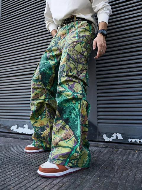 Thompson - Cargo-Jeans mit Camouflage-Print für Herren