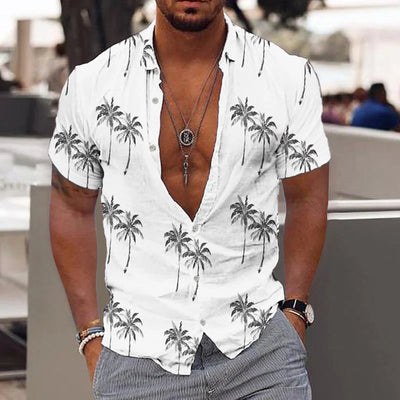 Dennis - Atmungsaktives kurzärmeliges Hawaiihemd