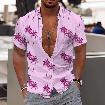 Gavin - Atmungsaktives kurzärmeliges Hawaiihemd