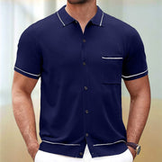 Mathew - Elegantes Kurzarm-Poloshirt mit Knopfleiste