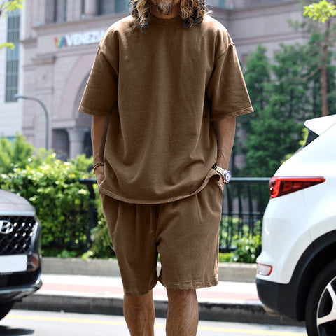 Johan - Lässiges Oversize-T-Shirt und Shorts-Set