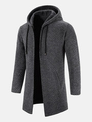 Francisco - Legere Strickjacke mit Reißverschluss und Kapuze für Herren