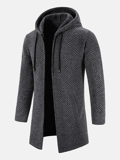 Francisco - Legere Strickjacke mit Reißverschluss und Kapuze für Herren