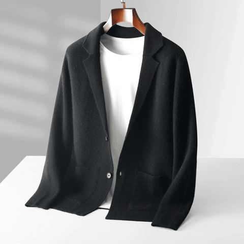 Martin - Kaschmir-Strickjacke mit Knöpfen
