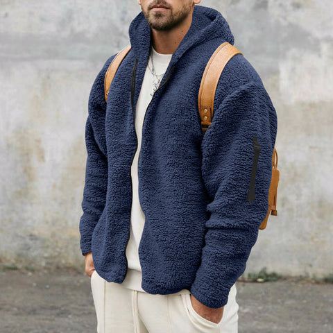 Matteo - Warme Fleecejacke mit Kapuze