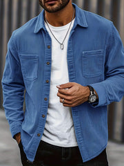 Alvin - Elegante Cordjacke mit Knöpfen