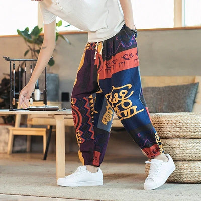 Charlie - Bedruckte Herren Baggy Pants