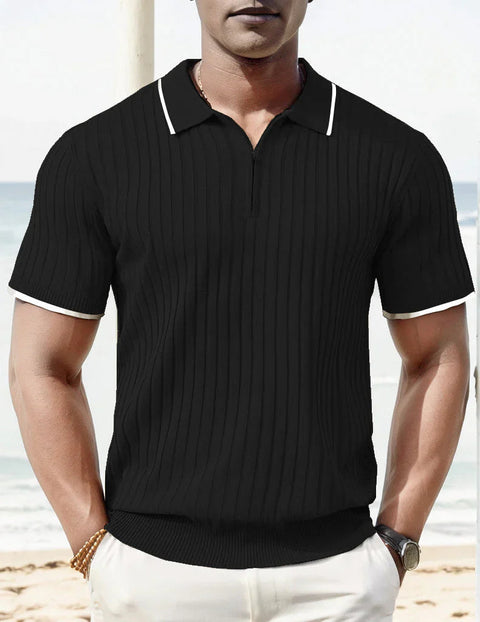 Romeo – Lässiges, vielseitiges Strick-Poloshirt für Herren
