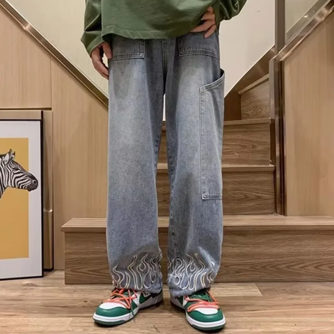 Edgar - Bestickte Jeans für Männer