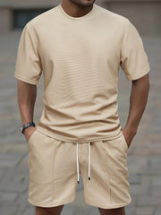 Casper - Herren-Set aus Rundhalshemd und Shorts