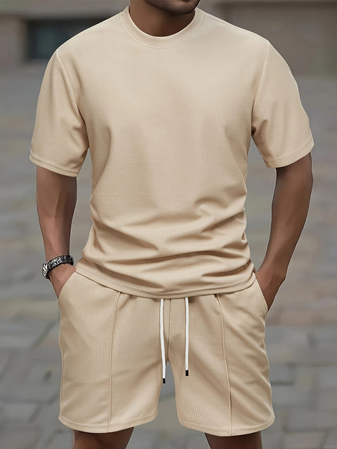 Casper - Herren-Set aus Rundhalshemd und Shorts