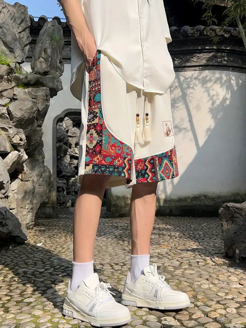 James - Shorts mit Ethno-Print für Herren