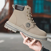 Warren - High-Top-Arbeitsstiefel im Vintage-Stil