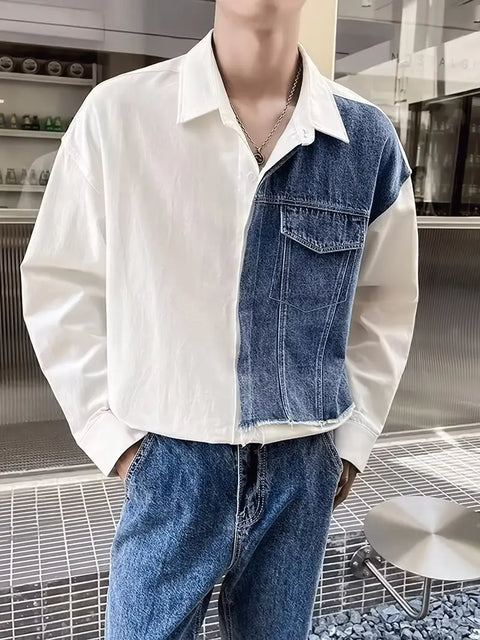 Russell - Mode Patchwork Design Shirt