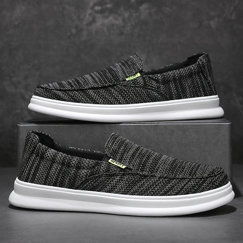 Nicholas - Solide Herren Casual Canvas Slipper