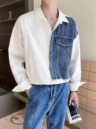 Russell - Mode Patchwork Design Shirt