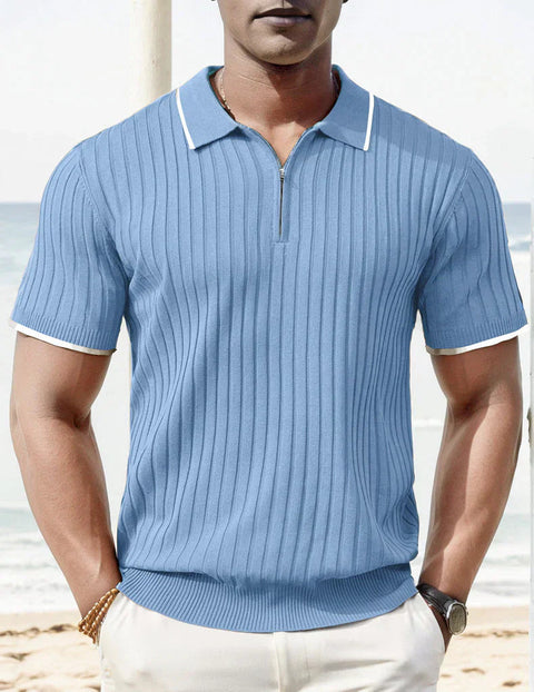 Romeo – Lässiges, vielseitiges Strick-Poloshirt für Herren