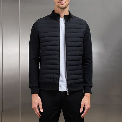 Marzio - Stilvolle, gesteppte Slim-Fit-Reißverschlussjacke für Herren