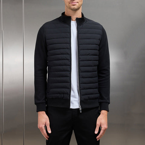 Marzio - Stilvolle, gesteppte Slim-Fit-Reißverschlussjacke für Herren