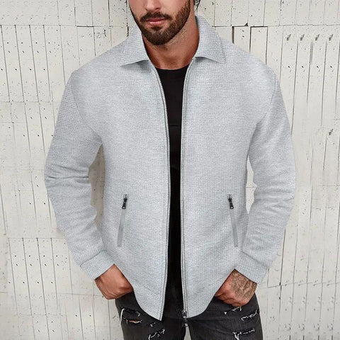 Ronald - Lässige Strickjacke mit Reißverschluss für Herren