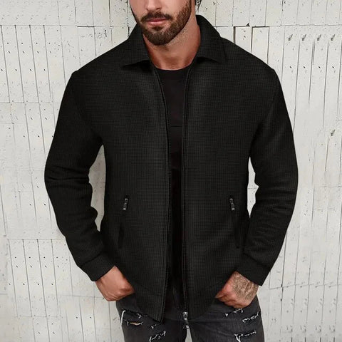 Ronald - Lässige Strickjacke mit Reißverschluss für Herren