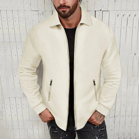 Ronald - Lässige Strickjacke mit Reißverschluss für Herren