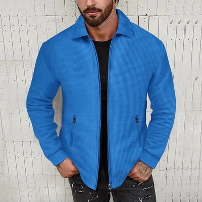Ronald - Lässige Strickjacke mit Reißverschluss für Herren