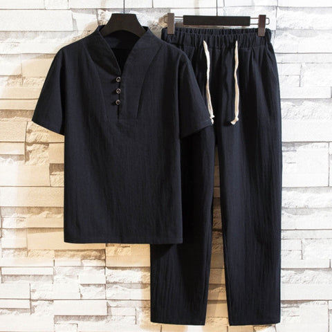 Kaden - Lässiges Hemd- und Hosen-Set