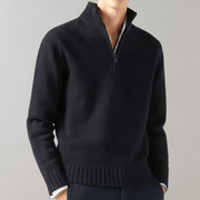 Tristan - Lässiger, warmer Rollkragenpullover mit Reißverschluss für Herren