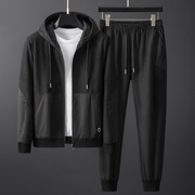Rodrigo - Stilvolles Set aus Kapuzenjacke und Hose mit Mesh-Reißverschluss für Herren