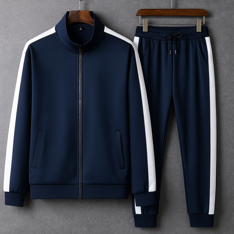 Dariuz - Stilvolles Trainingsanzug-Set mit Reißverschlussjacke und Hose für Herren
