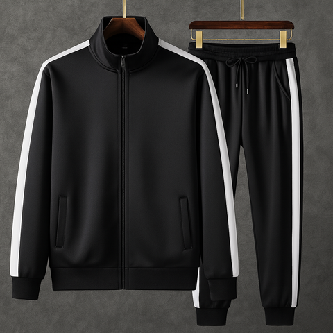 Dariuz - Stilvolles Trainingsanzug-Set mit Reißverschlussjacke und Hose für Herren