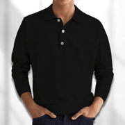 Johannes - Lässiges Langarm-Poloshirt für Herren