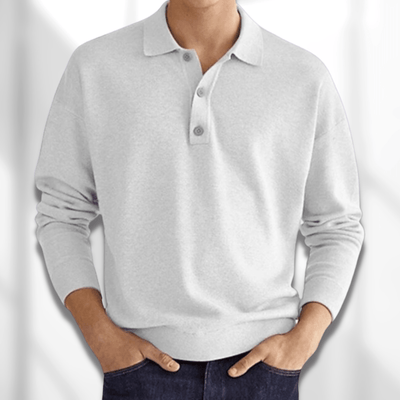 Johannes - Lässiges Langarm-Poloshirt für Herren