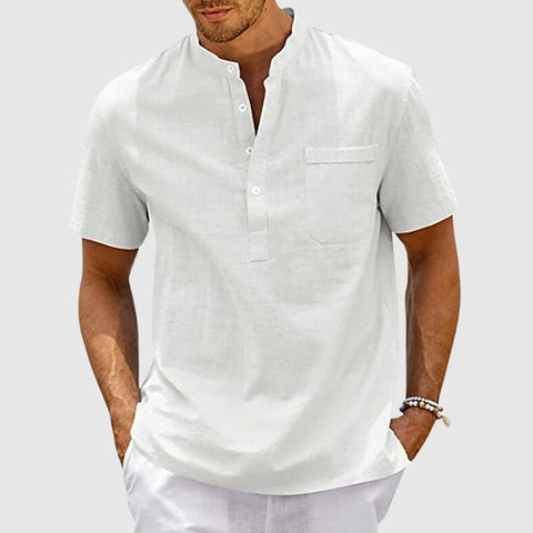 Lukas - Elegantes Freizeit-Kurzarmhemd mit Knöpfen