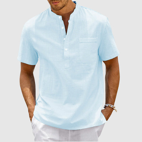 Lukas - Elegantes Freizeit-Kurzarmhemd mit Knöpfen