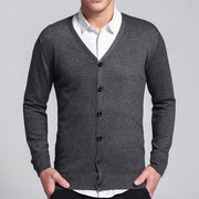 Gareth - Klassischer Cardigan mit V-Ausschnitt und Knöpfen