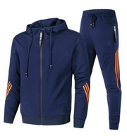 Sylvio - Stylisches Trainingsset aus Kapuzenjacke mit Reißverschluss und Hose für Herren