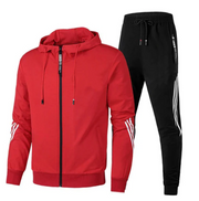 Sylvio - Stylisches Trainingsset aus Kapuzenjacke mit Reißverschluss und Hose für Herren