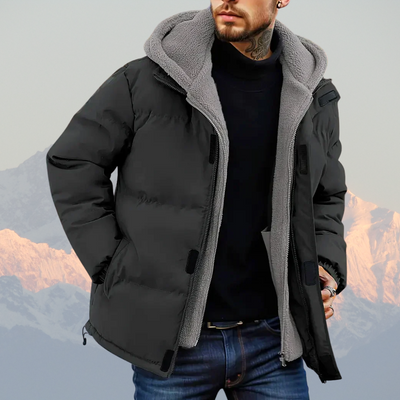 Marino - Lässige, warme, wattierte Jacke für Herren mit Fleecefutter