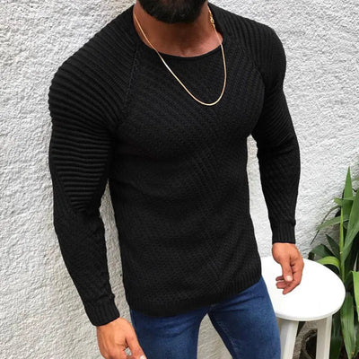 Nikko - Lässiger, taillierter Strickpullover für Herren