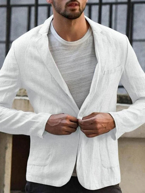 Luther - Klassische Jacke aus Baumwoll-Leinen für Männer