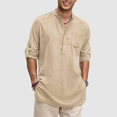 Josiah - Atmungsaktives Langarmshirt im Casual-Stil
