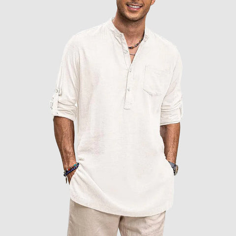 Josiah - Atmungsaktives Langarmshirt im Casual-Stil